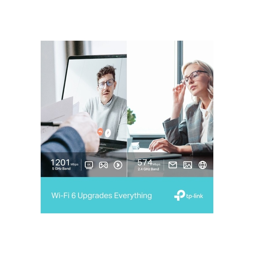 TP-Link - Adaptador USB sem fios de banda dupla com Wi-Fi 6 Archer TX20U