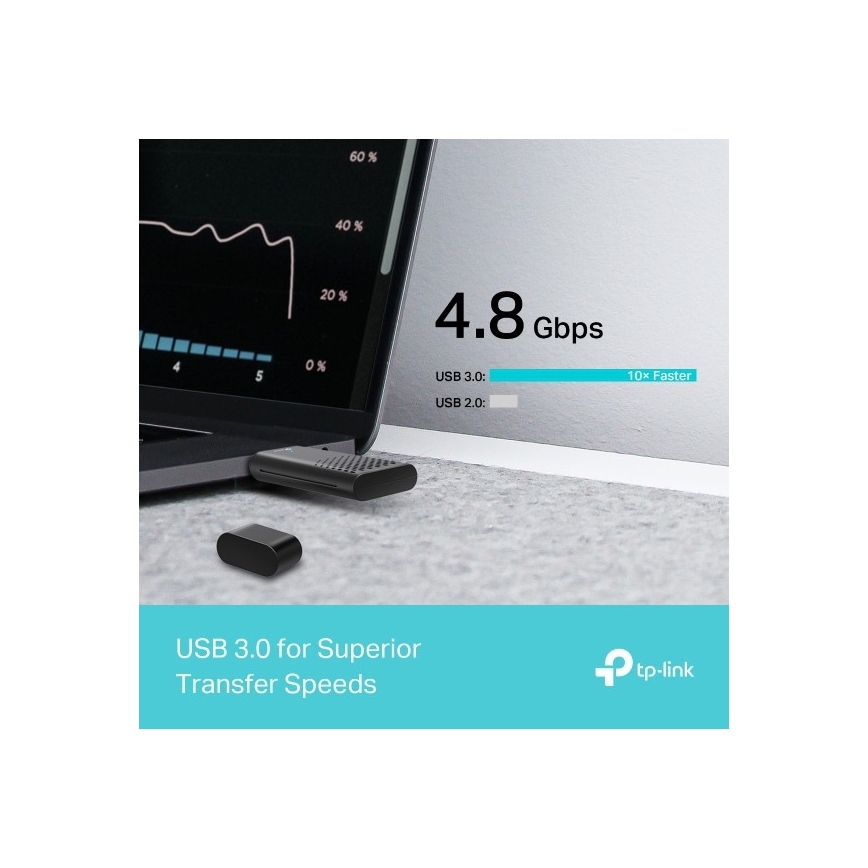 TP-Link - Adaptador USB sem fios de banda dupla com Wi-Fi 6 Archer TX20U