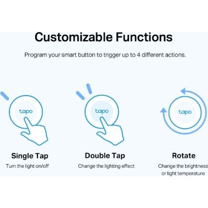 TP-Link - Botão inteligente 1xCR2032 Wi-Fi