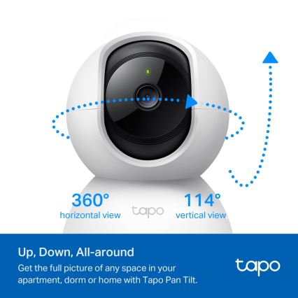 TP-Link - Câmara de segurança inteligente rotativa Wi-Fi