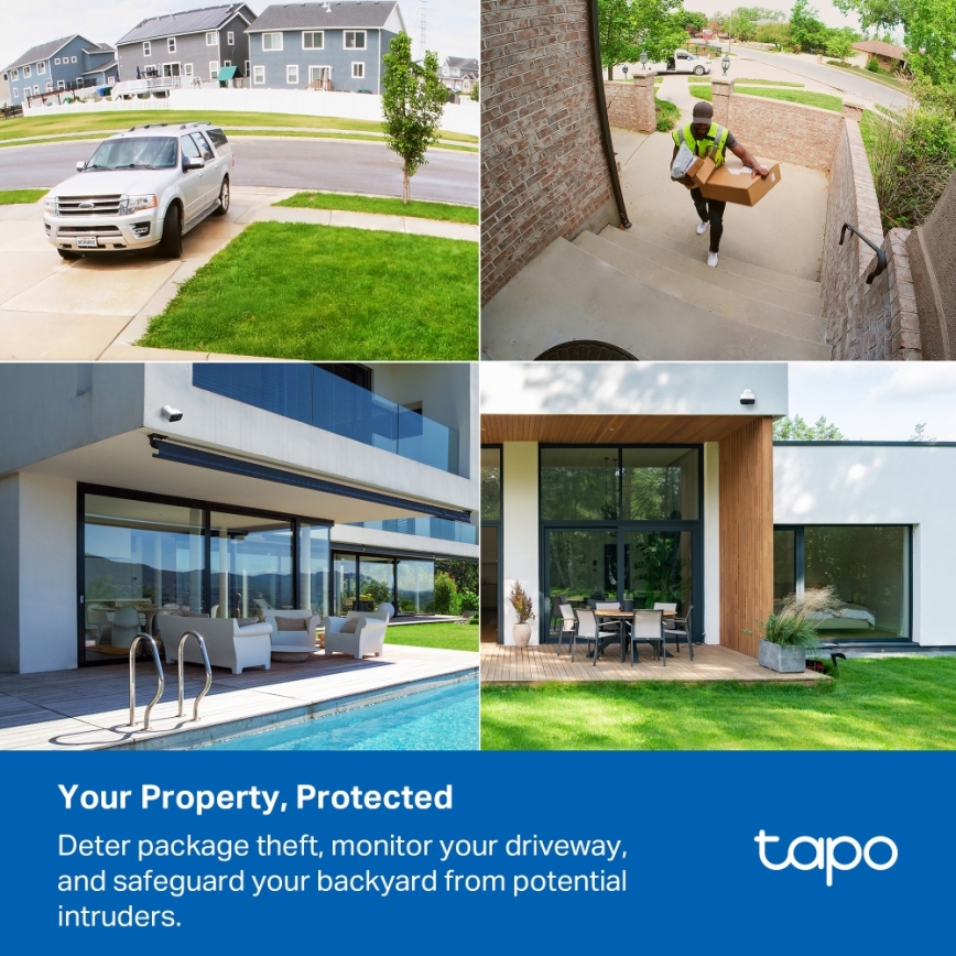 TP-Link - Câmara exterior inteligente IP65 5V Wi-Fi