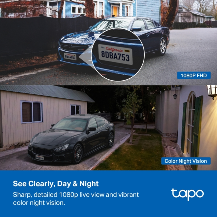TP-Link - Câmara exterior inteligente IP65 5V Wi-Fi