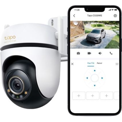 TP-Link - Câmara exterior com sensor, IP66, Wi‑Fi