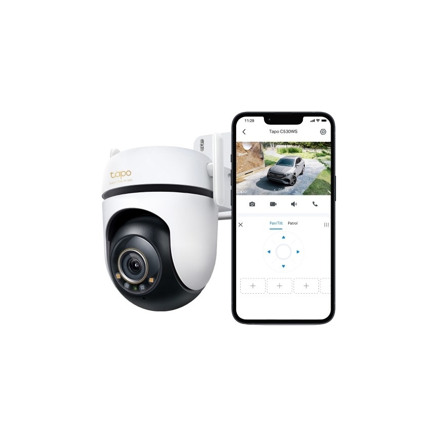 TP-Link - Câmara exterior com sensor, IP66, Wi‑Fi