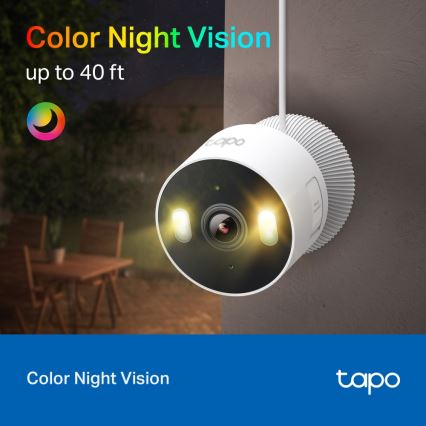 TP-Link - Câmara inteligente para exterior 3MP 5V Wi-Fi