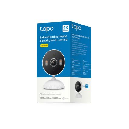 TP-Link - Câmara inteligente para exterior 3MP 5V Wi-Fi