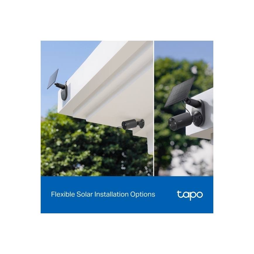 TP-Link - Câmara solar exterior com sensor, IP65, Wi‑Fi