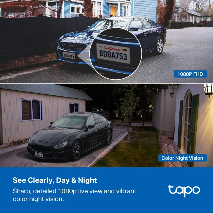 TP-Link - Câmara solar inteligente 5200 mAh 5V IP65