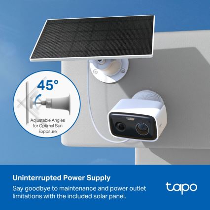 TP-Link - Câmara solar inteligente 5200 mAh 5V IP65 Wi-Fi