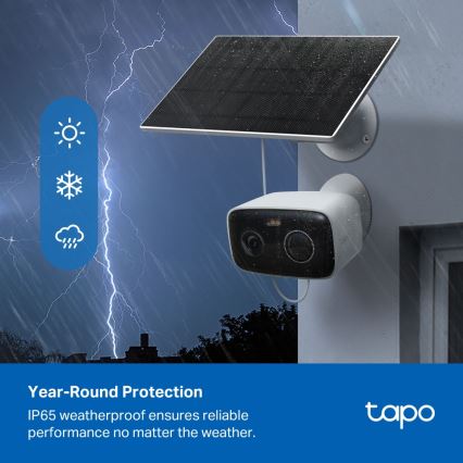 TP-Link - Câmara solar inteligente 5200 mAh 5V IP65 Wi-Fi