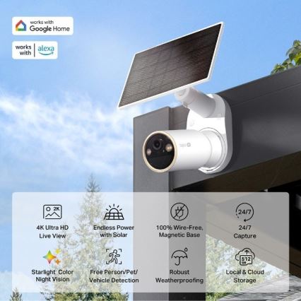 TP-Link - Câmara solar exterior com sensor IP66 Wi-Fi