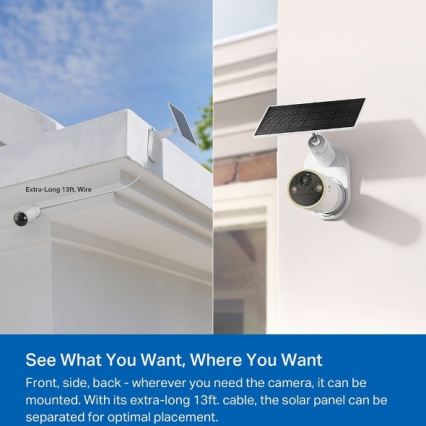 TP-Link - Câmara solar exterior com sensor IP66 Wi-Fi