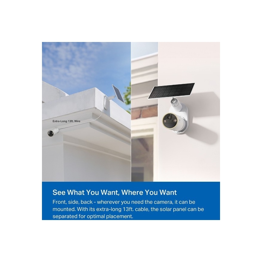 TP-Link - Câmara solar exterior com sensor IP66 Wi-Fi