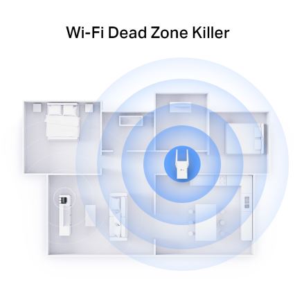 TP-Link - Extensor Wi-Fi 6 de banda dupla RE705X