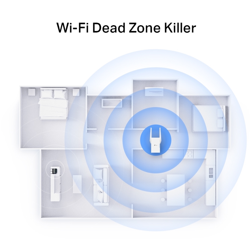 TP-Link - Extensor Wi-Fi 6 de banda dupla RE705X
