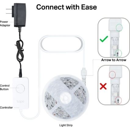 TP-Link - Fita LED RGBW dimerizável 5 m LED/13W/230V Wi-Fi