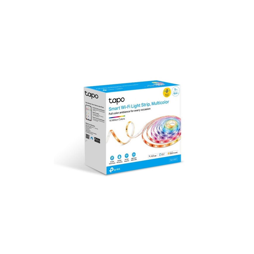 TP-Link - Fita LED RGBW dimerizável 5 m LED/13W/230V Wi-Fi