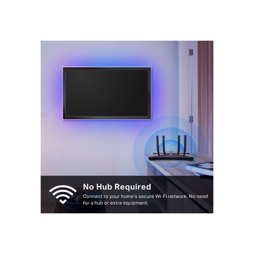 TP-Link - Fita LED RGBW regulável 5 m LED/13W/230V Wi-Fi