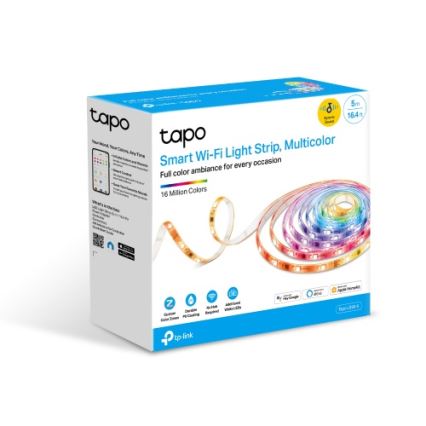 TP-Link - Fita LED RGBW regulável 5 m LED/13W/230V Wi-Fi