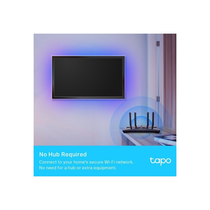 TP-Link - Fita LED RGBW regulável 5 m LED/24W/230V Wi-Fi