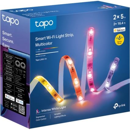 TP-Link - Fita LED RGBW regulável 5 m LED/24W/230V Wi-Fi