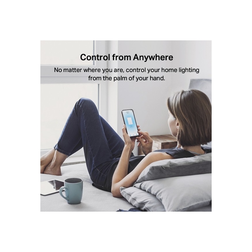 TP-Link - Interruptor de luz inteligente de dois botões 2xAAA