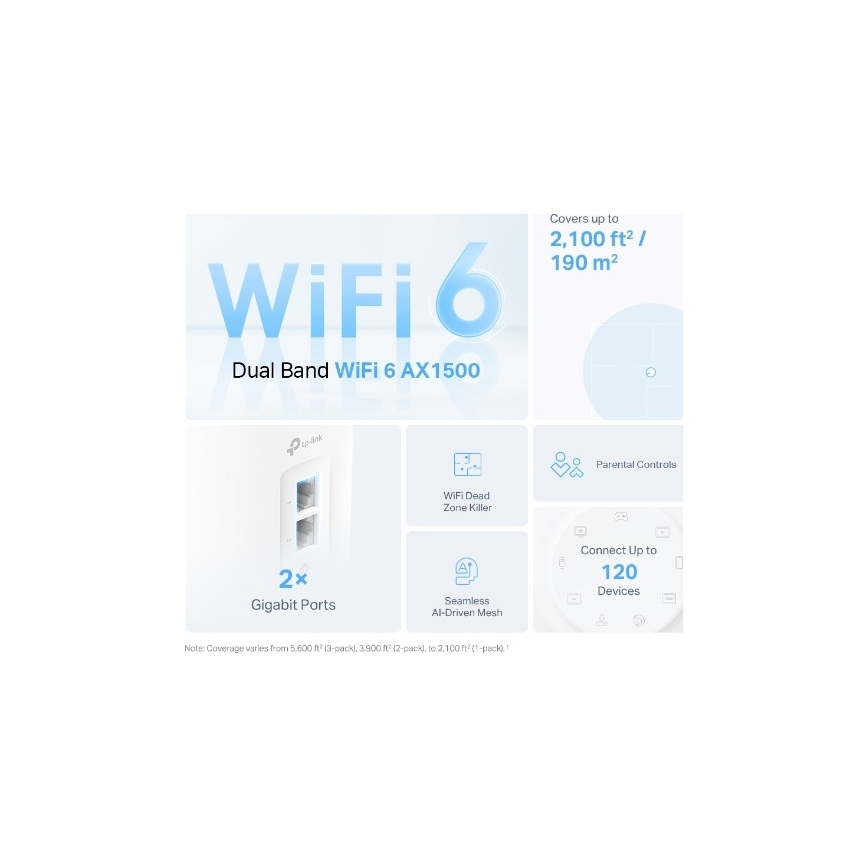 TP-Link - Kit com 2 unidades Deco X10, sistema mesh Wi‑Fi 6 para toda a casa