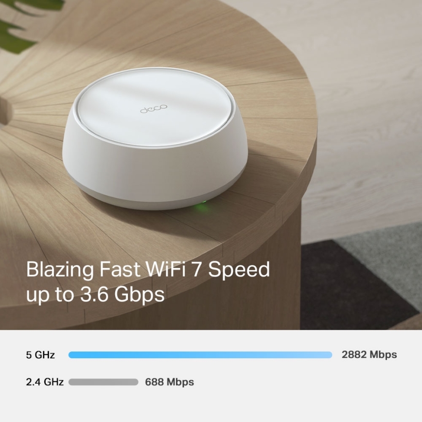 TP-Link - Kit com 3 unidades, sistema mesh Wi-Fi 7 para toda a casa Deco BE22