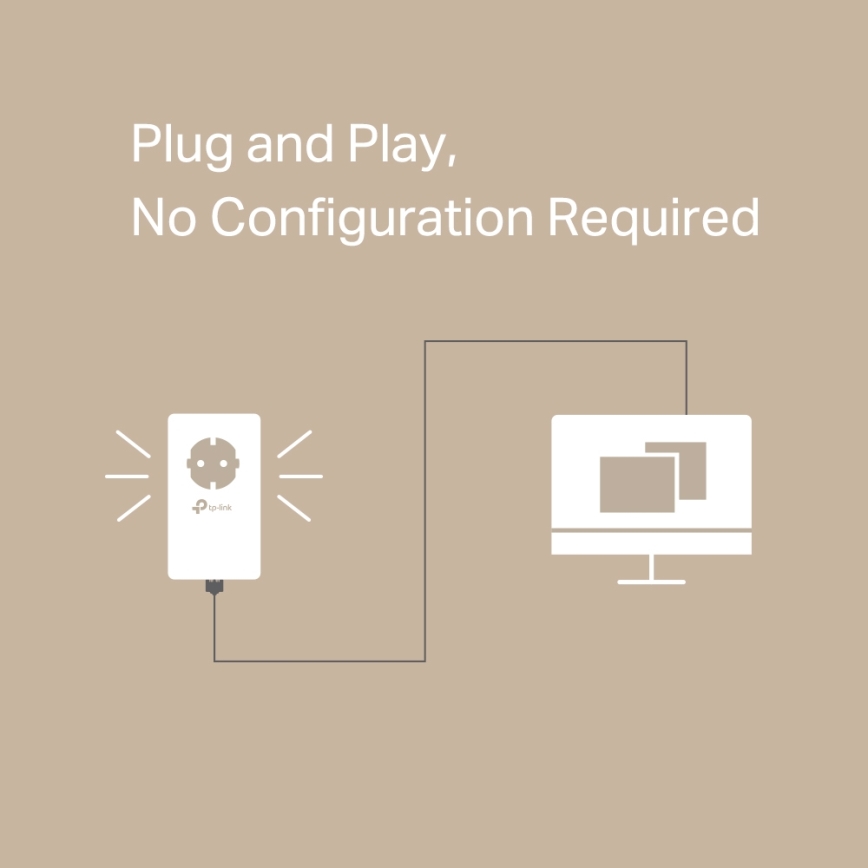 TP-Link - Kit Powerline Gigabit com tomada passante