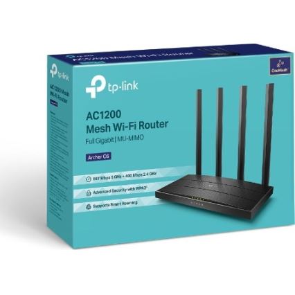 TP-Link - Roteador sem fios Gigabit MU-MIMO Archer C6 V3.2 Wi-Fi