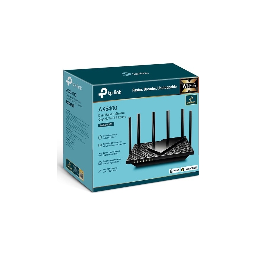TP-Link - Roteador Wi‑Fi 6 Gigabit de banda dupla