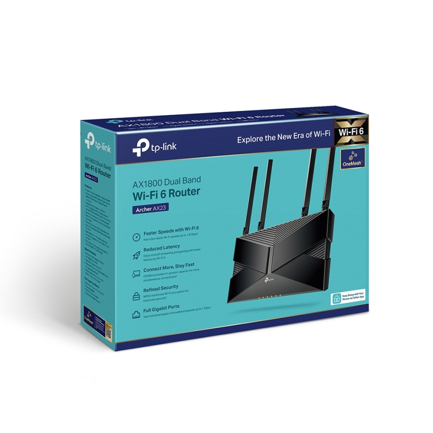 TP-Link - Router Wi-Fi 6 de banda dupla Archer AX23