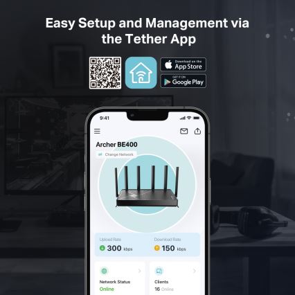 TP-Link - Router Wi-Fi 7 dual-band Archer BE400