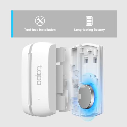 TP-Link - Sensor de contacto inteligente 1xCR2032 Wi-Fi