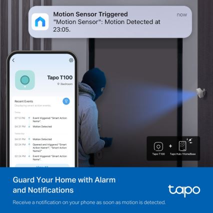 TP-Link - Sensor de Movimento Inteligente 1xCR2450 Wi-Fi