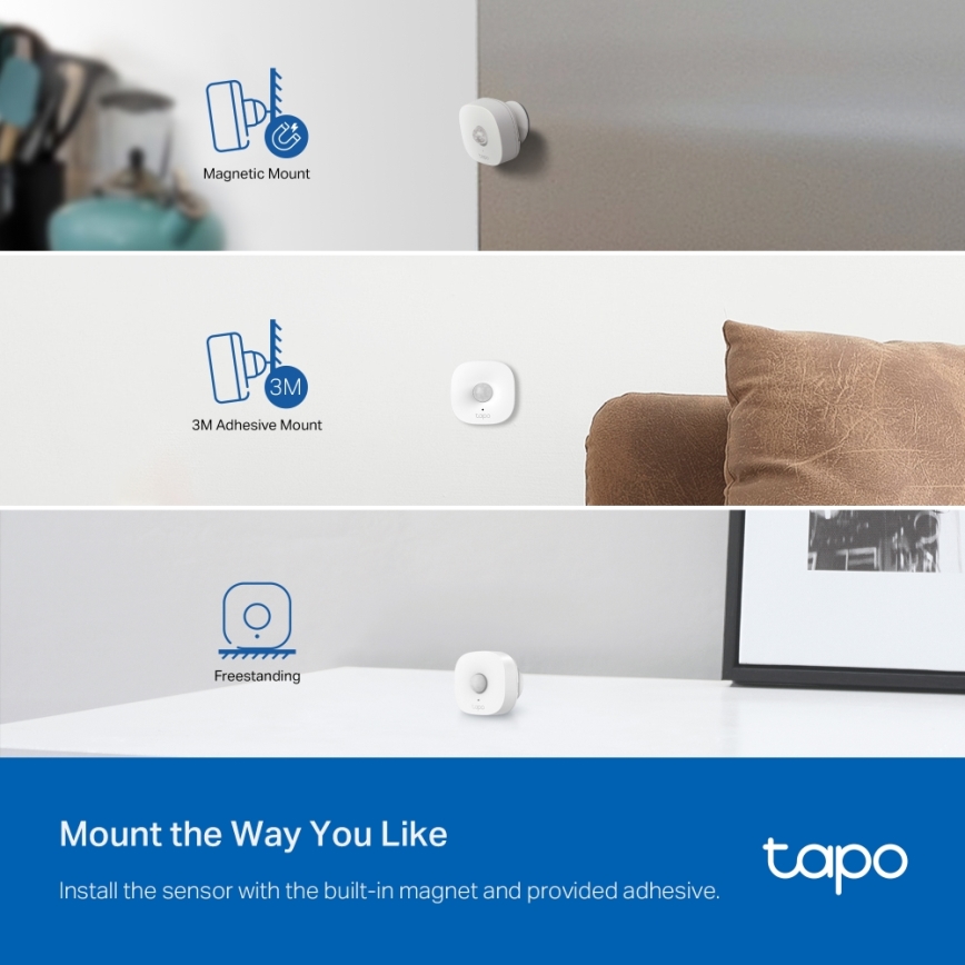 TP-Link - Sensor de Movimento Inteligente 1xCR2450 Wi-Fi