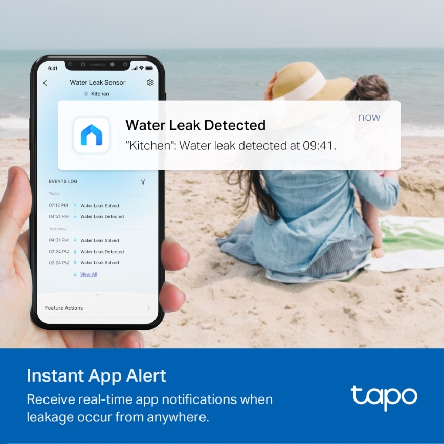 TP-Link - Sensor inteligente de fuga de água 2xAAA