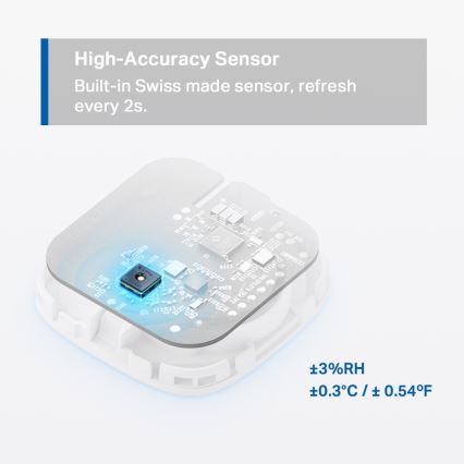 TP-Link - Sensor inteligente para medição de temperatura e humidade 1xCR2450 Wi-Fi