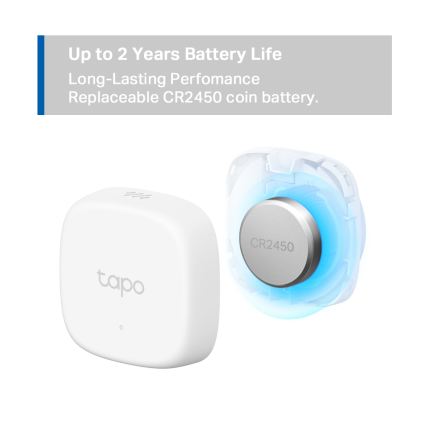 TP-Link - Sensor inteligente para medição de temperatura e humidade 1xCR2450 Wi-Fi