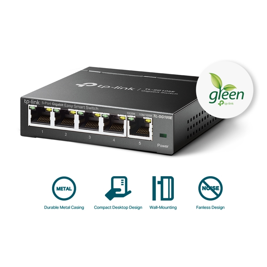 TP-Link - Switch Easy Smart Gigabit de 5 portas