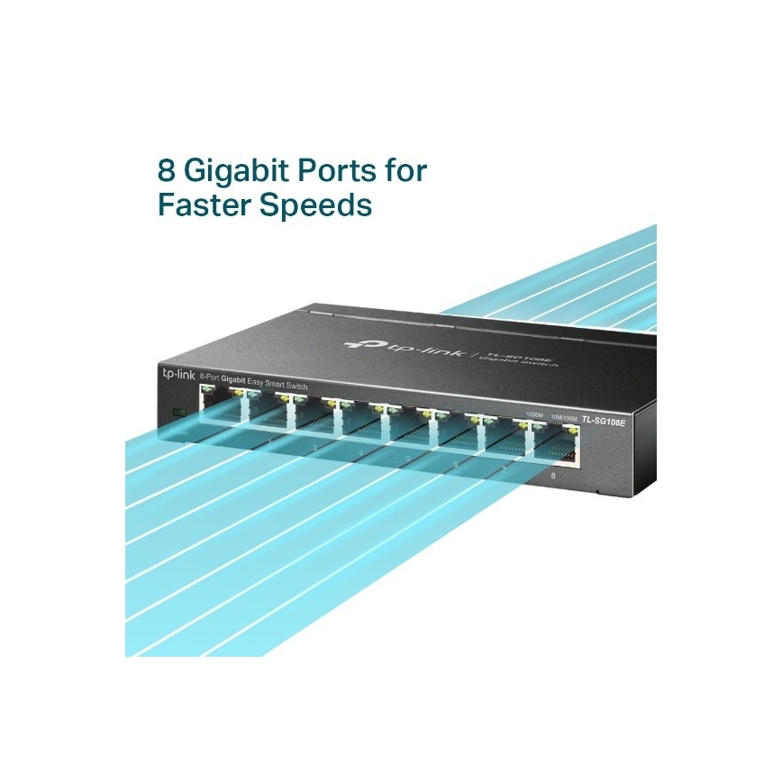 TP-Link - Switch Easy Smart Gigabit de 8 portas