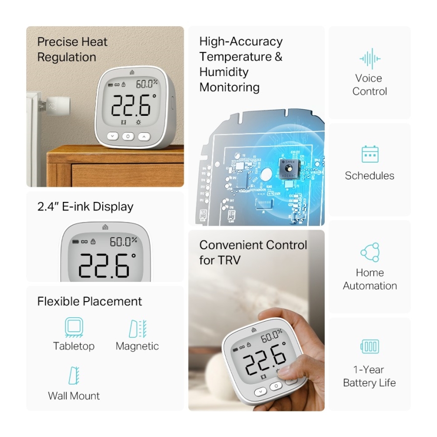 TP-Link - Termostato digital 2x pilhas AAA