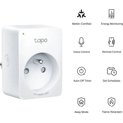 TP-Link - Tomada inteligente E MATTER 3680W Wi-Fi