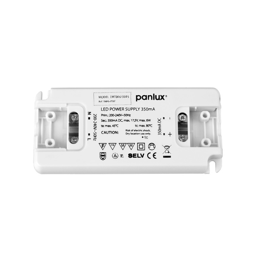 Transformador electrónico LED DRIVER 6W/350mA/230V