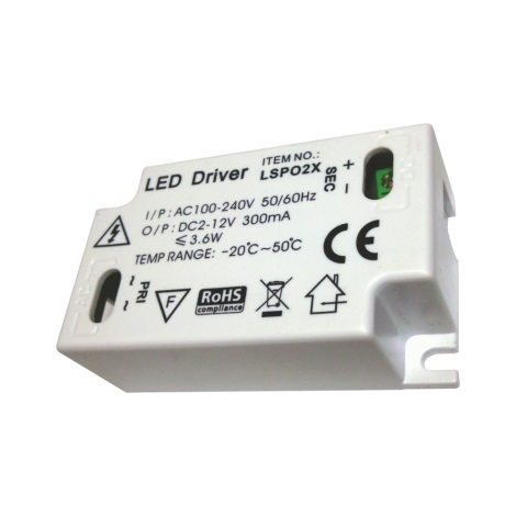 Transformador para fitas de LED LS-P02X AC100-240V, DC2-12V