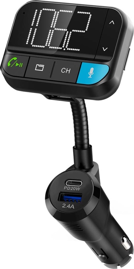 Transmissor FM para automóveis com função mãos-livres