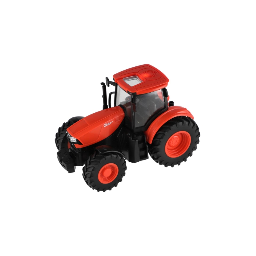 Trator Zetor com reboque de plataforma, 2x pilhas AA + controlo remoto