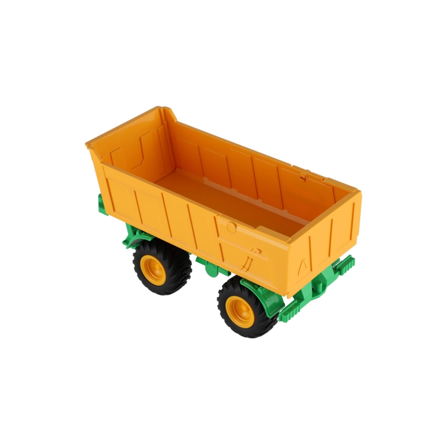 Trator Zetor com reboque de plataforma, 2x pilhas AA + controlo remoto