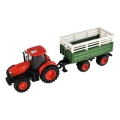 Trator Zetor com reboque — alimentado por 2x pilhas AA, com controlo remoto
