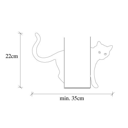 Travão para livros 22x35 cm branco